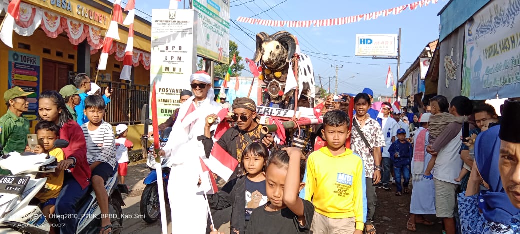 KEGIATAN HUT RI KE 77 DI DESA CIJUREY KECAMATAN GEGERBITUNG 